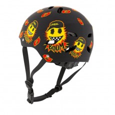 Шлем велосипедный открытый O'NEAL DIRT LID YOUTH EMOJI, мат., детский, черный/желтый, L