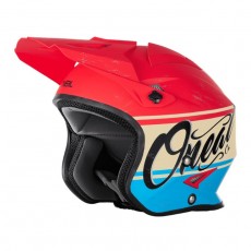 Шлем открытый O'NEAL SLAT VX1, матовый, красный/синий, S