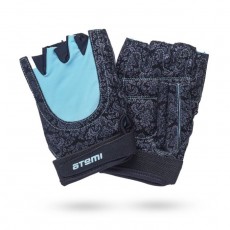 Перчатки для фитнеса Atemi AFG06BEXS, черно-голубые, размер XS