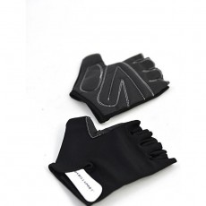 Перчатки для фитнеса унисекс кожаные Q12, цвет чёрный, размерXXL
