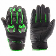 Перчатки кожаные Stinger, размер L, флуоресцентно-зелёные