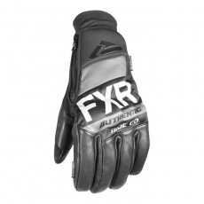 Перчатки FXR Leather Pro-Tec, размер S, чёрные, серые