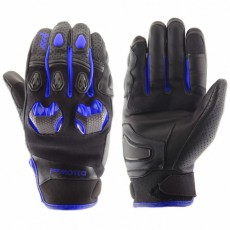 Перчатки кожаные Stinger, размер M, синие