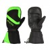 Зимние рукавицы "БОБЕР", размер M, чёрные, зелёные