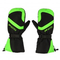Зимние рукавицы "БОБЕР", размер L, чёрные, зелёные