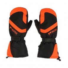 Зимние рукавицы "БОБЕР", размер L, чёрные, оранжевые