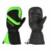 Зимние рукавицы "БОБЕР", размер XXL, чёрные, зелёные
