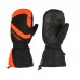 Зимние рукавицы "БОБЕР", размер XL, чёрные, оранжевые