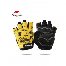 Перчатки NATUREHIKE Outdoor Half Finger Cycling Gloves, L, желтый, 00421_443
