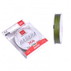 Шнур плетёный Lucky John Basara X4 Green, диаметр 0.17 мм, тест 10.7 кг, 125 м
