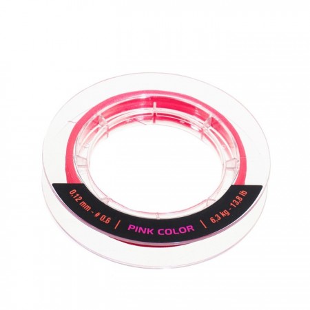 Шнур Akara Ultra Light X4, диаметр 0.12 мм, тест 6.3 кг, 100 м, розовый