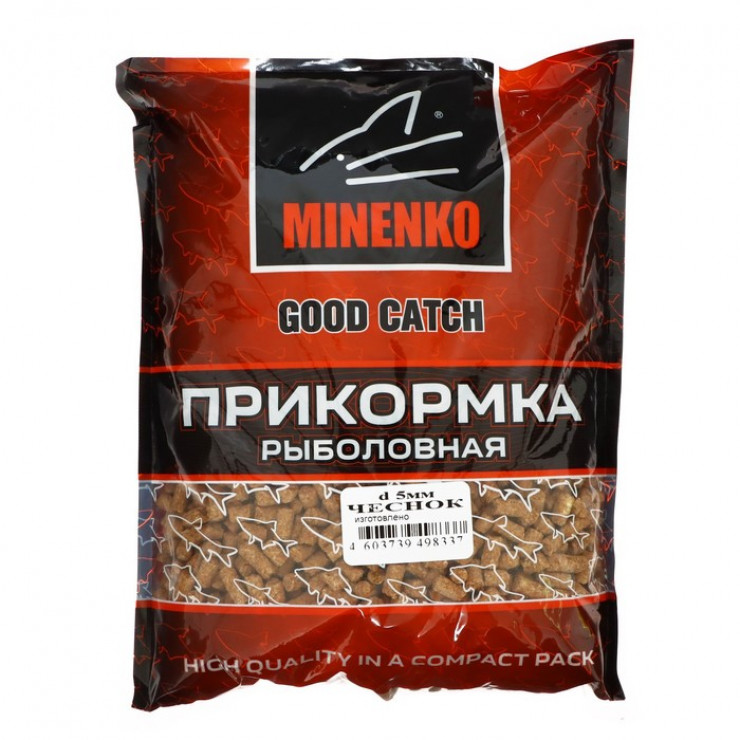 Пеллетс MINENKO Good Catch, Чеснок, 5 мм, 700 г