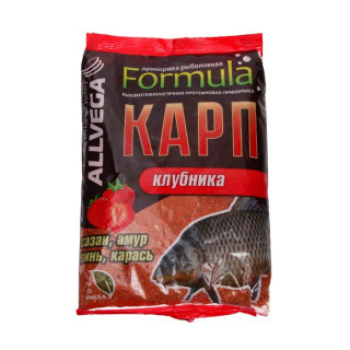 Прикормка Allvega Formula Carp Strawberry, карп клубника, 900 г