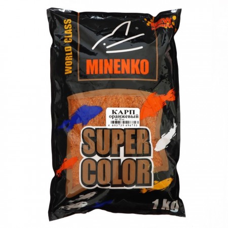 Прикормка MINENKO Super Color, Карп Оранжевый, 1 кг