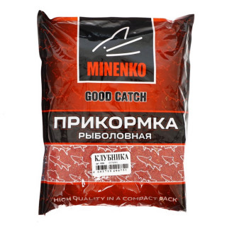 Прикормка MINENKO Good Catch, Клубника, меланжевый, 700 г