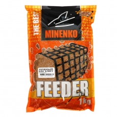 Прикормка MINENKO Feeder, Пряный бисквит, меланжевый, 1 кг