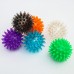 Развивающий массажный мячик с шипами, «Веселый Ёжик», твёрдый,d= 6 см, цвет МИКС