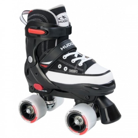 Раздвижные роликовые коньки HUDORA Rollschuh Roller Skate, размер 28-31, цвет чёрный