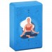 Блок для йоги, 23 х 15 х 8 см, 180 г, цвет синий