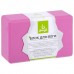 Блок для йоги, 23 х 15 х 8 см, 180 г, цвет розовый