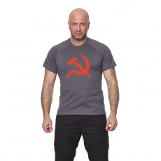 Футболка USSR, цвет серый, ткань хлопок, размер XXL/54