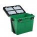 Ящик зимний, зеленый малый "Три Кита", 4 отделения для приманок, 310 х 360 х 240