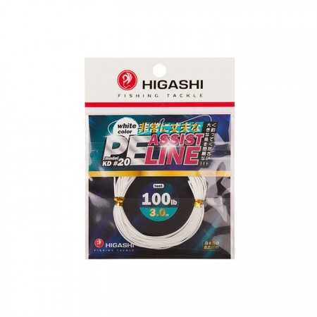 Поводковый материал HIGASHI Assist PE Line KD, тест 60 кг, длина 3 м, 00909