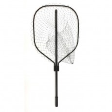 Подсачник «Квадрат», теннисная струна, d=55 см, 195 см, цвет чёрный глянец