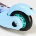 Самокат детский складной «Холодное сердце», колеса PU 120/80 мм, ABEC 7, цвет голубой