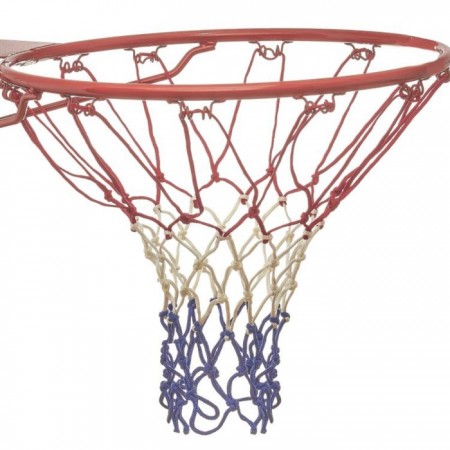 Сетка баскетбольная Atemi T4011N3, 50 см, цвет белый/красный/синий, толщина нити