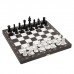 Шахматные фигуры, полистоун, король h-8.8 см d-3.8 см, пешка h-4.2 см d-2.7 см