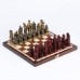 Шахматные фигуры, полистоун, король h-10.5 см d-3.5 см, пешка h-6 см d-3.5 см