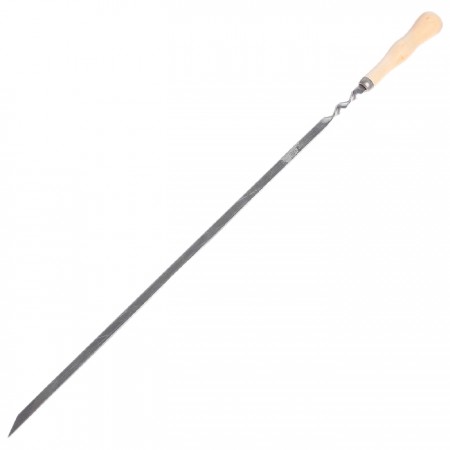 Шампур с деревянной ручкой 61 × 1 см , толщина 2 мм