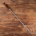 Шампур узбекский 59см, деревянная ручка, (рабочая часть 40см,сталь 2мм), с узором