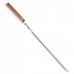 Шампур уголок, с деревянной ручкой "Эко" рабочая часть - 35 см, 58 х 1.2 см, сталь - 2 мм,