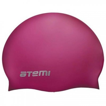 Шапочка для плавания Atemi SC104, силикон, цвет вишнёвый