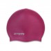 Шапочка для плавания Atemi SC104, силикон, цвет вишнёвый