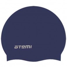 Шапочка для плавания Atemi SC110, силикон, цвет тёмно-синий