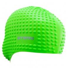 Шапочка для плавания Atemi BS80, силикон, цвет зелёный