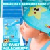 Шапочка для плавания детская «Весёлое купание», тканевая, обхват 46-52 см