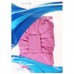 Шапочка для плавания взрослая, объёмная, с подкладом, обхват 54-60 см, цвет лиловый