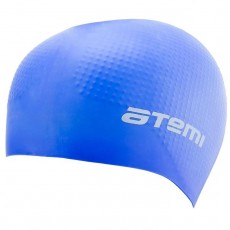 Шапочка для плавания Atemi DC505, силиконовая массажная, цвет ярко-синий