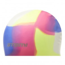 Шапочка для плавания Atemi MC204, силикон, цвет мультиколор