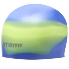 Шапочка для плавания Atemi MC209, силикон, цвет мультиколор
