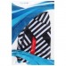 Шапочка для плавания унисекс «Чёрно-белая», тканевая, обхват 54-60 см
