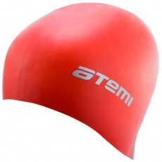 Шапочка для плавания Atemi RC304, силикон, цвет красный