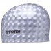 Шапочка для плавания Atemi PU 120, тканевая с полиуретановым покрытием, цвет серый 3D