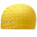 Шапочка для плавания Atemi PU 140, тканевая с полиуретановым покрытием, цвет жёлтый 3D