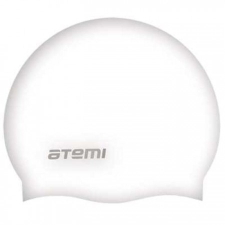 Шапочка для плавания Atemi SC108, силикон, цвет белый