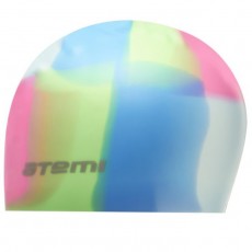 Шапочка для плавания Atemi MC205, силикон, цвет мультиколор